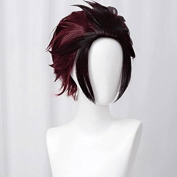 Amazon.com: abouder Tanjiro Cosplay Wig for Demon Slayer